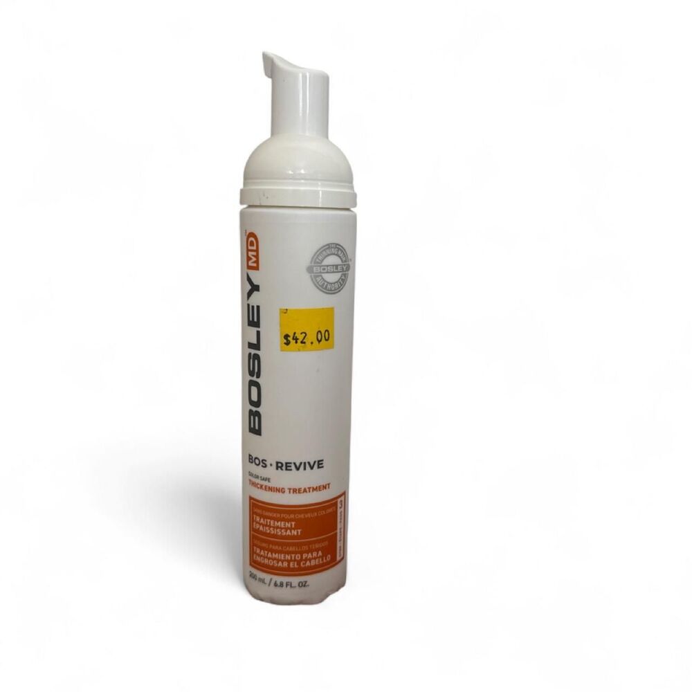 Bosley MD Bos Revive Hair Thickening Treatment foam mousse 6.8oz